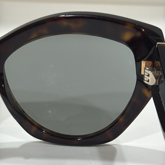 Balenciaga black Tortoise mirrored Sunglasses